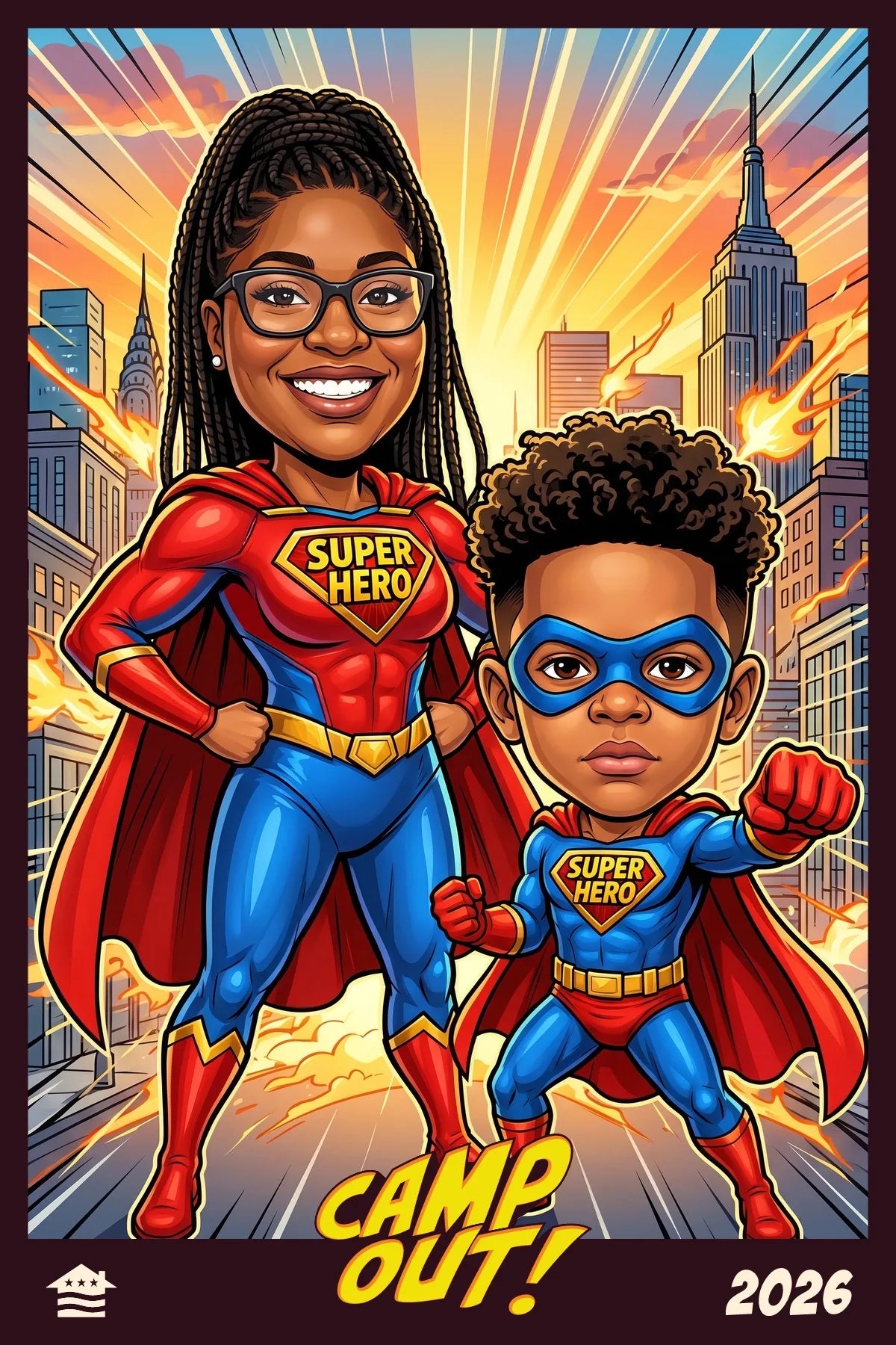 AI Super Hero Photo Booth event moment