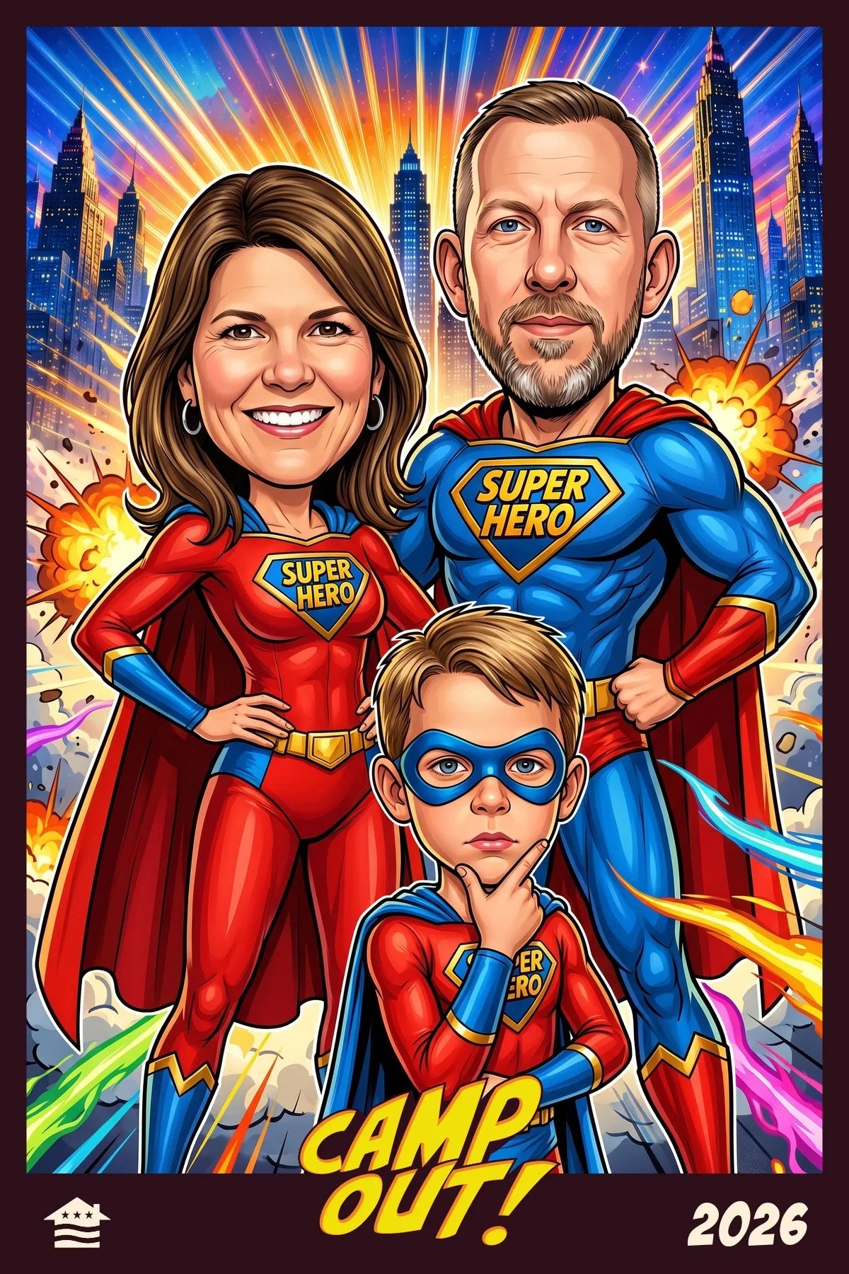 AI Super Hero Photo Booth event moment