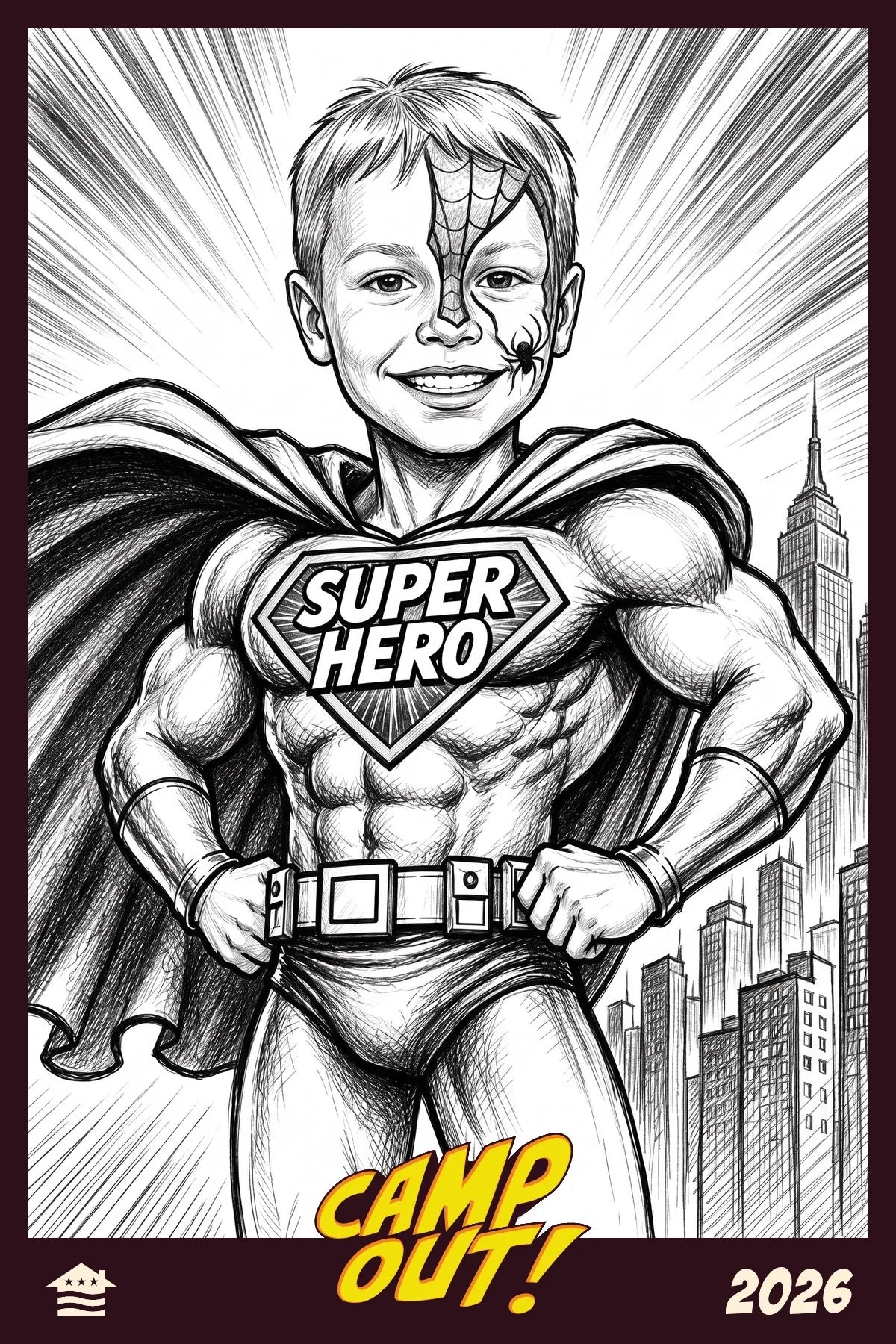 AI Super Hero Photo Booth event moment