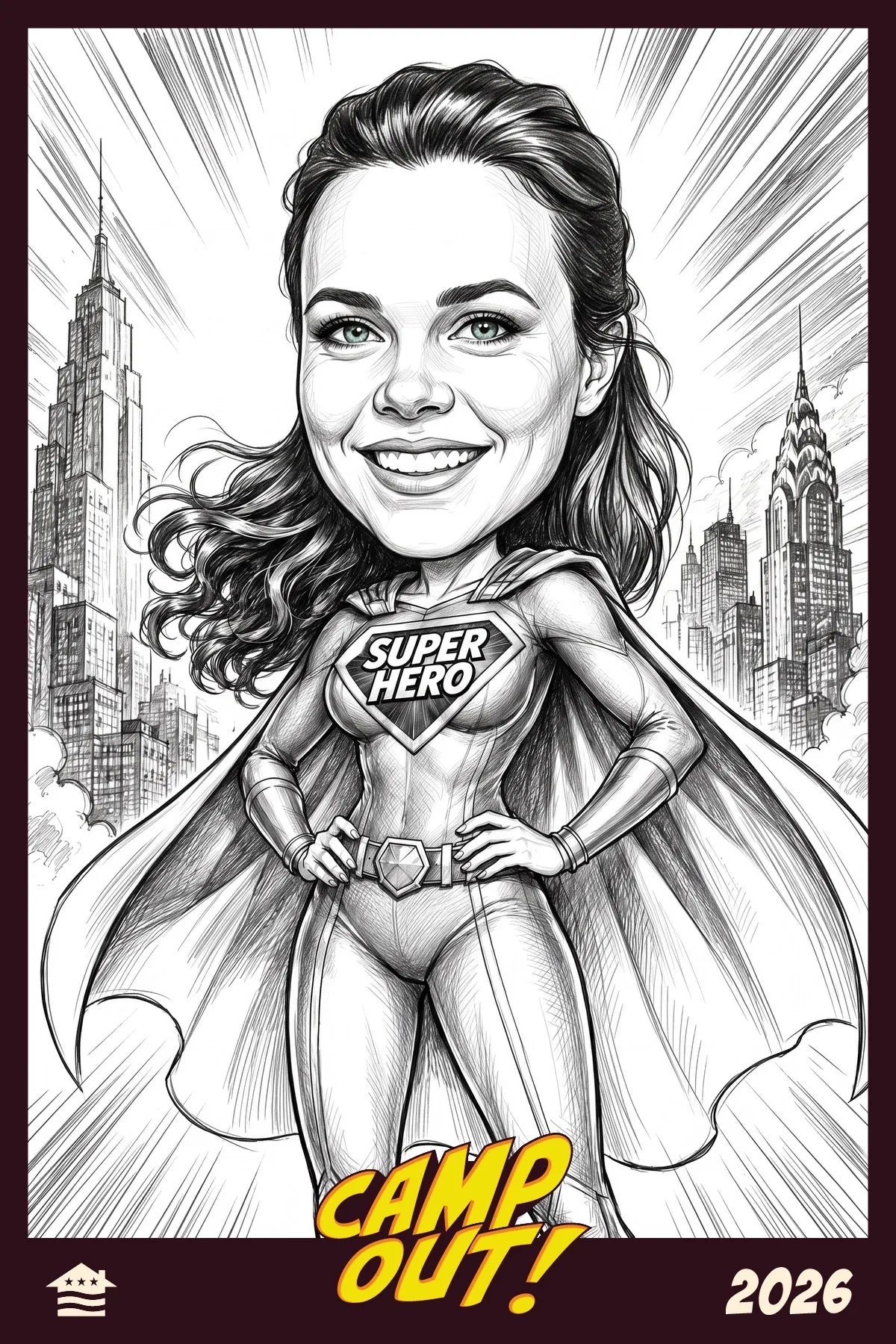 AI Super Hero Photo Booth event moment