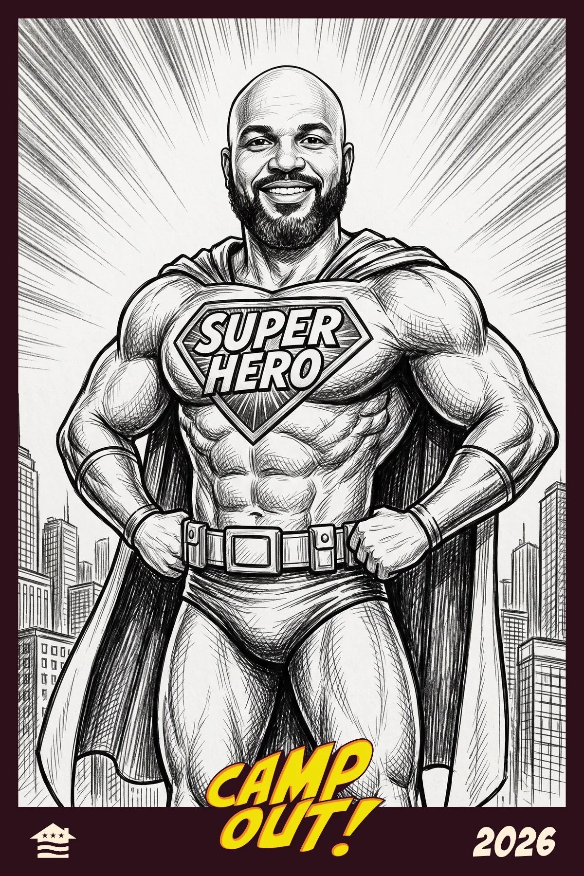 AI Super Hero Photo Booth event moment
