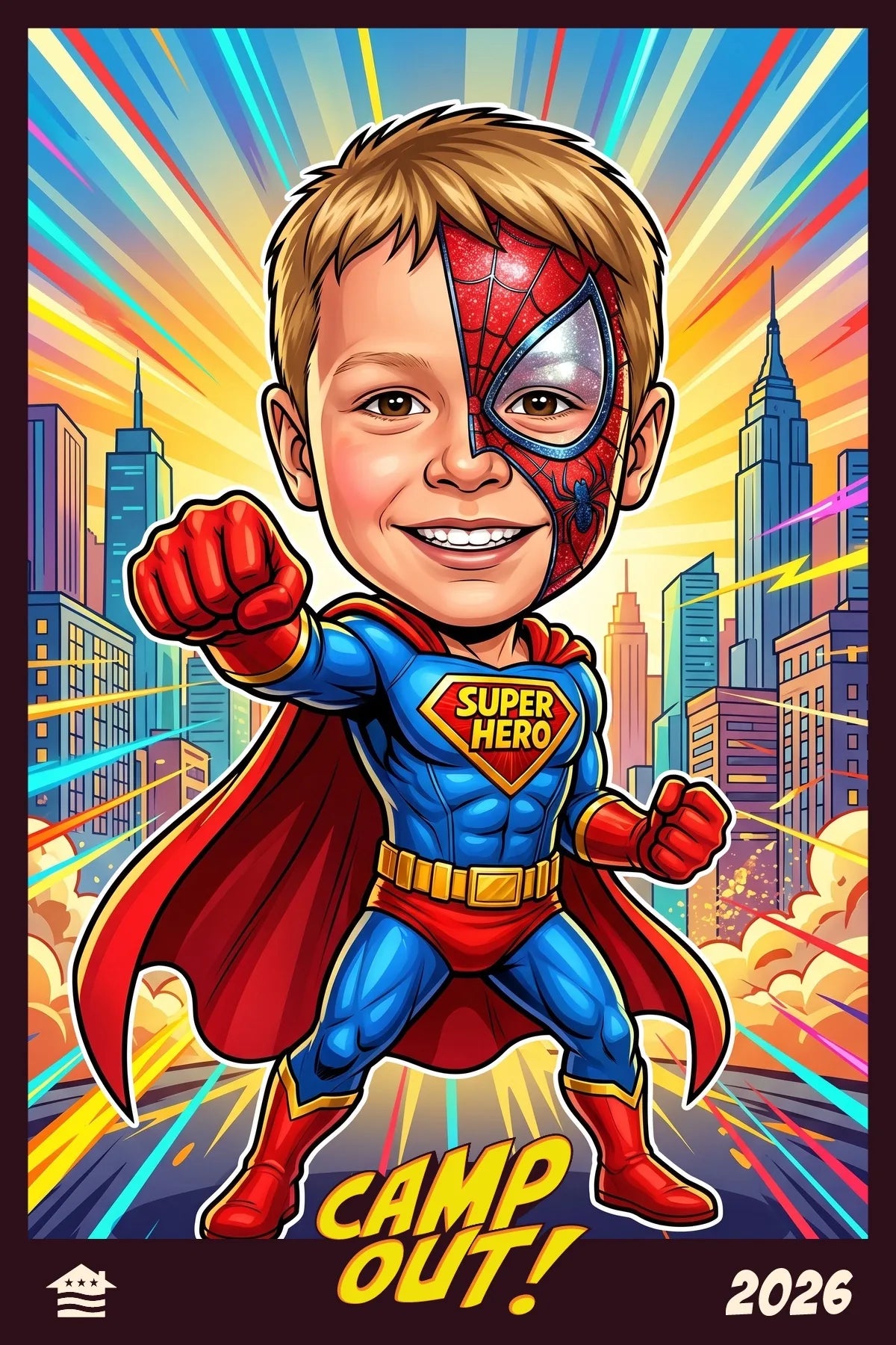 AI Super Hero Photo Booth event moment
